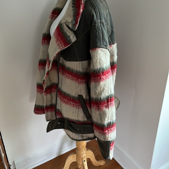 NWT Free People | Montana Slouchy Wool Moto Jacket Medium - Picture 9 of 16